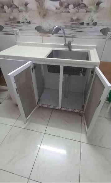 سنك المنيوم بعدة جديد مرمر حوض  استيل لونه ابيض للبيع مكاني  حي الجهاد يوجد مازنجر  وواتساب  ***********
