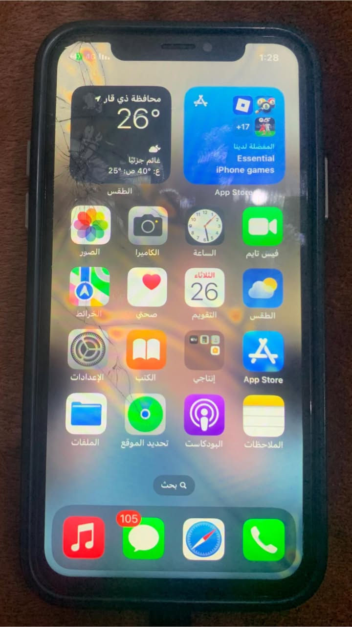 السلام عليكم #للبيع ايفون X
ذاكرة٢٥٦

نموذج m

مستبدل بطاريه ماستر وكاله

ضربه بالشاشه موضحه بالصورة مامأثرة علي يلمس طبيعي نضافه الجهاز فووول فيس ايدي متوقف

سعر ( ٩٠الف ) مكاني سوق الشيوخ متواجد عالفيس شراي تعال خاص وادلل


**إذا كنت صاحب هذا الإعلان وتريد حذفه لأي سبب، رجاءا أرسل رسالة إلى الدعم الفني**