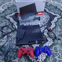 بلاي ستيشن3 مهكر • هارد خارجي ٤٠+ ألعاب • ٢ جوستيك