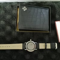 ساعة فيترون • سير جلد مقاوم • محفظة باتيك