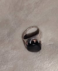 محبس فضة • مختوم • مقاس ٦٠