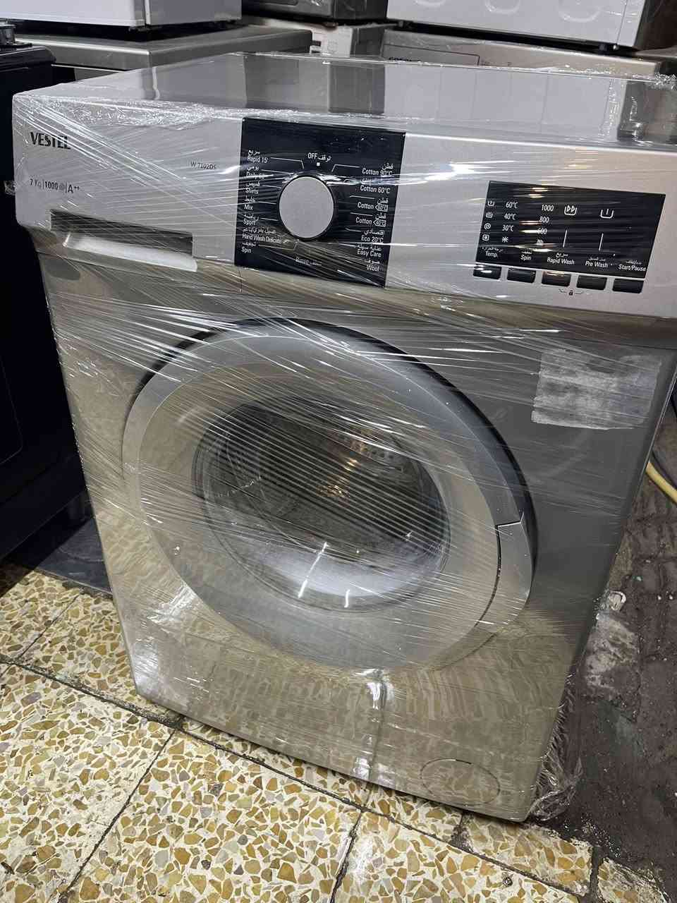 غساله فول ئوتمتيك 7كيلوVESTELتركيا شغل بشرط شغل او فحص او ضمان اي عيب ما بي 125الف قفل من اخير نظيف كامل اي ستفسر عل***********
