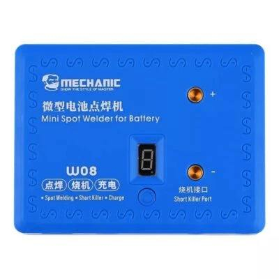 جهاز لحام موضعي صغير للبطاريات من إنتاج شركة Mechanic، طراز W08. 
يستخدم بطارية ليثيوم عالية المضاعفة كمصدر للطاقة.
مناسب للحام الدقيق لمكونات الهواتف المحمولة الإلكترونية وصفائح النيكل لبطاريات الليثيوم ولوحات الدوائر المطبوعة للبطاريات (PCB).
يستخدم أيضًا للكشف عن أعطال الدائرة القصيرة في اللوحات الأم للهواتف المحمولة أو أجهزة الكمبيوتر.
يجمع بين وظائف اللحام الموضعي وكاشف القصر والشحن

ما يشتغل اعتقد بطاريته منتهيه
قيم باللي يرضي الله واخذه 
سعره بالمواقع 126 دولار


**إذا كنت صاحب هذا الإعلان وتريد حذفه لأي سبب، رجاءا أرسل رسالة إلى الدعم الفني**