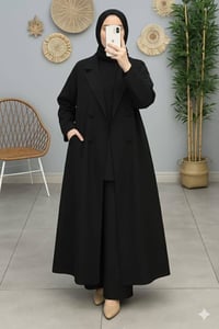 طقم ٣ قطع • قماش دابل • مقاسات ٤٤-٥٦