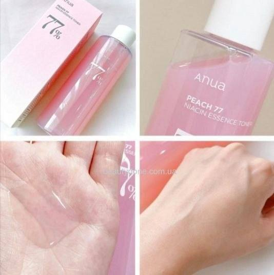 🍑تونر خلاصة النياسين بالخوخ 77% من أنوا (Anua Peach 77 Niacin Essence Toner) يجمع بين فوائد التونر والإسنس، مصمم لترطيب وتفتيح البشرة. يتميز بتركيبة لطيفة تجعله مناسباً لجميع أنواع البشرة، بما في ذلك البشرة الجافة والحساسة.✨
✅التركيبة غنية بمزيج من المكونات النشطة والمغذية:77% مستخلص فاكهة الخوخ يوفر ترطيباً عميقاً ومغذيات غنية بالفيتامينات ومضادات الأكسدة للمساعدة في استعادة إشراق البشرة ولونها الطبيعي.
✅النياسيناميد (فيتامين ب3): مكون فعال معروف بخصائصه في تفتيح البشرة، المساعدة في توحيد لونها، وتقليل ظهور البقع الداكنة والتصبغات.
✅ألفا أربوتين وفيتامين سي: يعملان بشكل تآزري مع النياسيناميد لتعزيز تأثير التفتيح ومنح البشرة إشراقة ونضارة.
✅بانثينول (فيتامين ب5) وسيراميد: تساعد هذه المكونات على تقوية حاجز رطوبة البشرة الطبيعي والحفاظ على ترطيبها العميق، مما يقلل من التهيج والاحمرار والجفاف.
✅نظام "Peach Melting Peel™" (تقشير الخوخ الذائب):  يساعد على إزالة خلايا الجلد الميتة بلطف وتنقية المسام، مما يحسن من ملمس البشرة. 
#الاصلي المنشأ كوريا 🇰🇷💯
سعر الدرزن 
يوجد لدينا توصيل الجميع محافظات العراق✔️✔️


**إذا كنت صاحب هذا الإعلان وتريد حذفه لأي سبب، رجاءا أرسل رسالة إلى الدعم الفني**