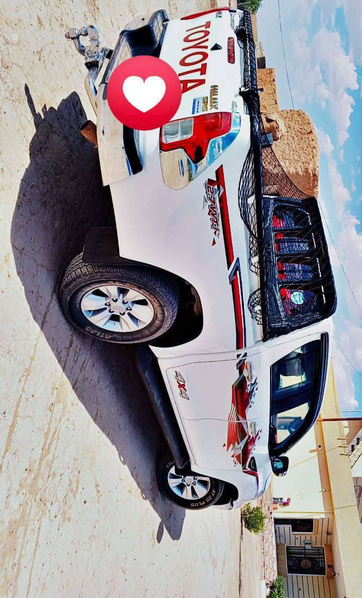 هايلوكس 2016سيد نهرو مكفوله كفالة عامه من طخه الابره
فول     رقم سليمانيه باسمي تحويل ثاني يوم براد جديد هزه جديده سنويه الى 2030سياره مال جناي على وضع الشركه 
 مواصفات

 گير اوتوماتيك
 تبريد قطعتين

 تحكم استيرن 
شاشه 
كامره 
اشاير بالمري 
4×4
نضام قياده ECO.PWR 
بنزين 4 سلندر 
تخم تاير جديد 
دبل سنتر لوك 
للأستفسارــــــــ***********
غير متواجد على الفيس بوك
صلاح الدين ناحية حمرين
