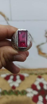 خاتم ياقوت • قياس 26 • صياغة ثقيله