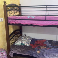 طابقين • حديد وخشب • بدون دواشك