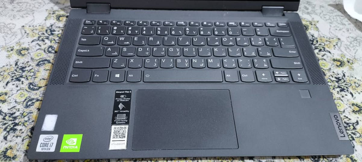 لابتوب لينوفو
Core : i7 10 Th

Ram : 8Gb

Hard : 512 SSD

screen card : 2Gb

Screen Size : 13.5 inch

نظام صوتي ستيريو 

بصمة أصبع 

بصمة وجه + كامره سيلفي 

كيبورد مضيء 

يحتوي على منافذ Type C عدد 1 للشحن و نقل البيانات

و يحتوي على منفذ USB عدد 2

يحتوي على منفذ HDMI

شاشه تدعم اللمس و دوران 360 درجه

نظافة الابتوب 98% جديد جدآ 

السعر 600 الف و بي مجال بسيط
بصره ثضاء الدير


**إذا كنت صاحب هذا الإعلان وتريد حذفه لأي سبب، رجاءا أرسل رسالة إلى الدعم الفني**