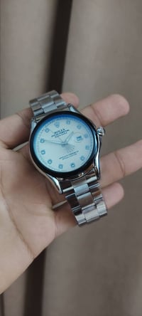 ساعه رولكٓس العالميه كولتي عالي زجاج زفير ضد الخدش مختمه وتاريخ يومي د...