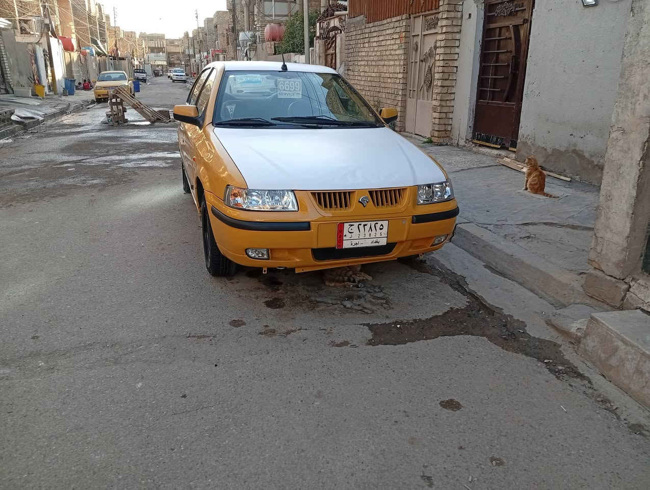 سلام عليكم سمند للبيع موديل 10السياره جاهزه كير محرك تبريد تخم تاير كهربائيات صدر جديد سنويه صاقطه 8سنوات تحويل مباشر بدون صبغ السعر 28العنوان بغداد المدينه ***********
