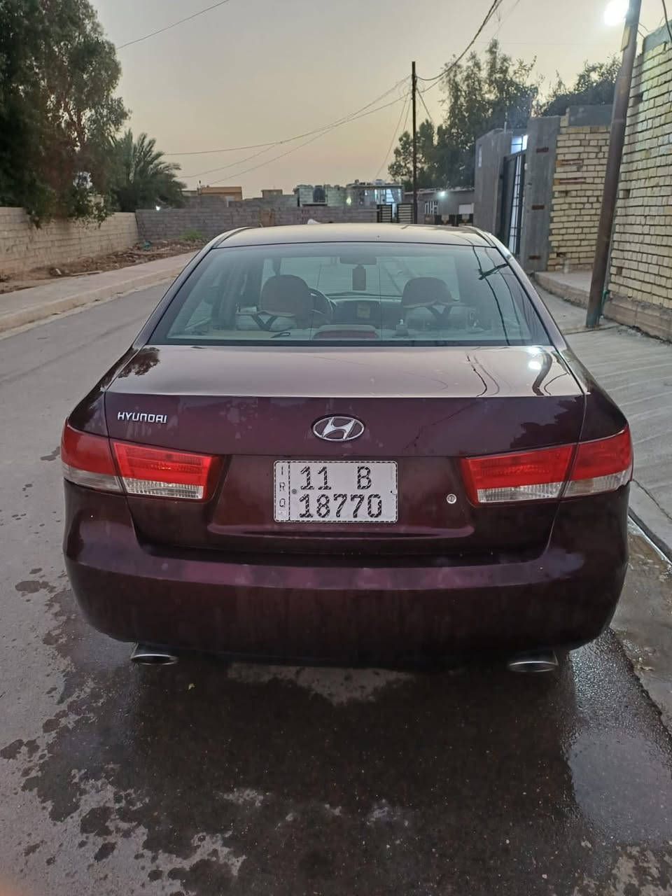 سلام عليكم رمضان كريم من رخصت الادمن سوناته موديل 2006 سياره كلشي علبلاد ماشيه 190 الف بيها بس حادث امريكه صبغ 3 قطع بس من بره السياره ليبر واحد سياره مال جناي رقم بغداد نكليزي بسمي تتفئه تبريد كلشي علبلاد تخم تاير  جديد  عنوان واسط الصويره ***********
