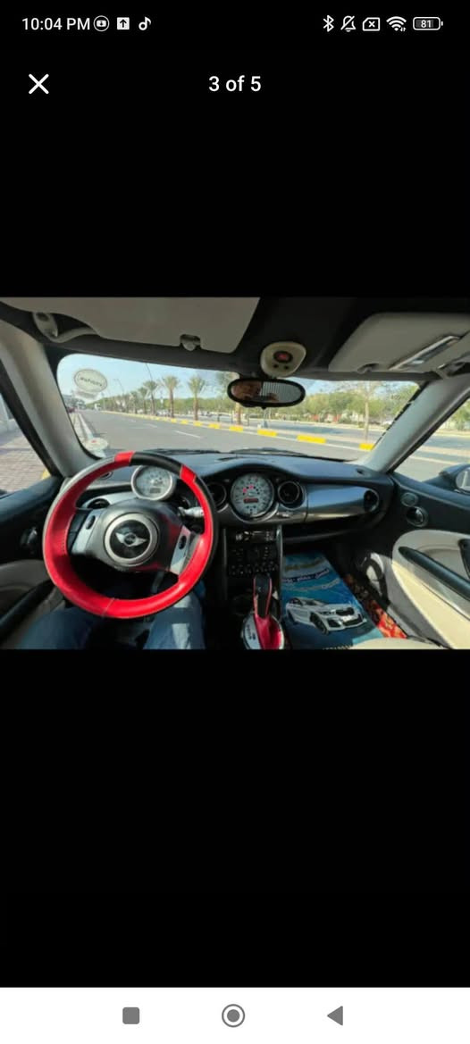 مینی کۆپەر 2007 مەکینەی بێ تۆربۆ مەرغوب 🇬🇧🇬🇧
گێڕ و مەکینەی بەشەرت 
چوار تایە و ویلی سپۆرت 
کارەبای هەمووی ئیش ئەکات و دەست کاری کارەبای و گێڕ و مەکینە و ئەقڵی نەکراوە 
کامل مواسەفات 
تەبرید و گەرمی 
پێش و دوای تازە داگیراوە 
لێزەری دوبەی ..بڕاوەیە 
زۆر بەکێش و هەڵمەتە 
دوو دەرگا 
کوشن جڵد 
دەعمی نییە 
شوێن سلێمانی 
نرخی 36 گەڵا و معامەلە 
***********....... السليمانية, العراق
