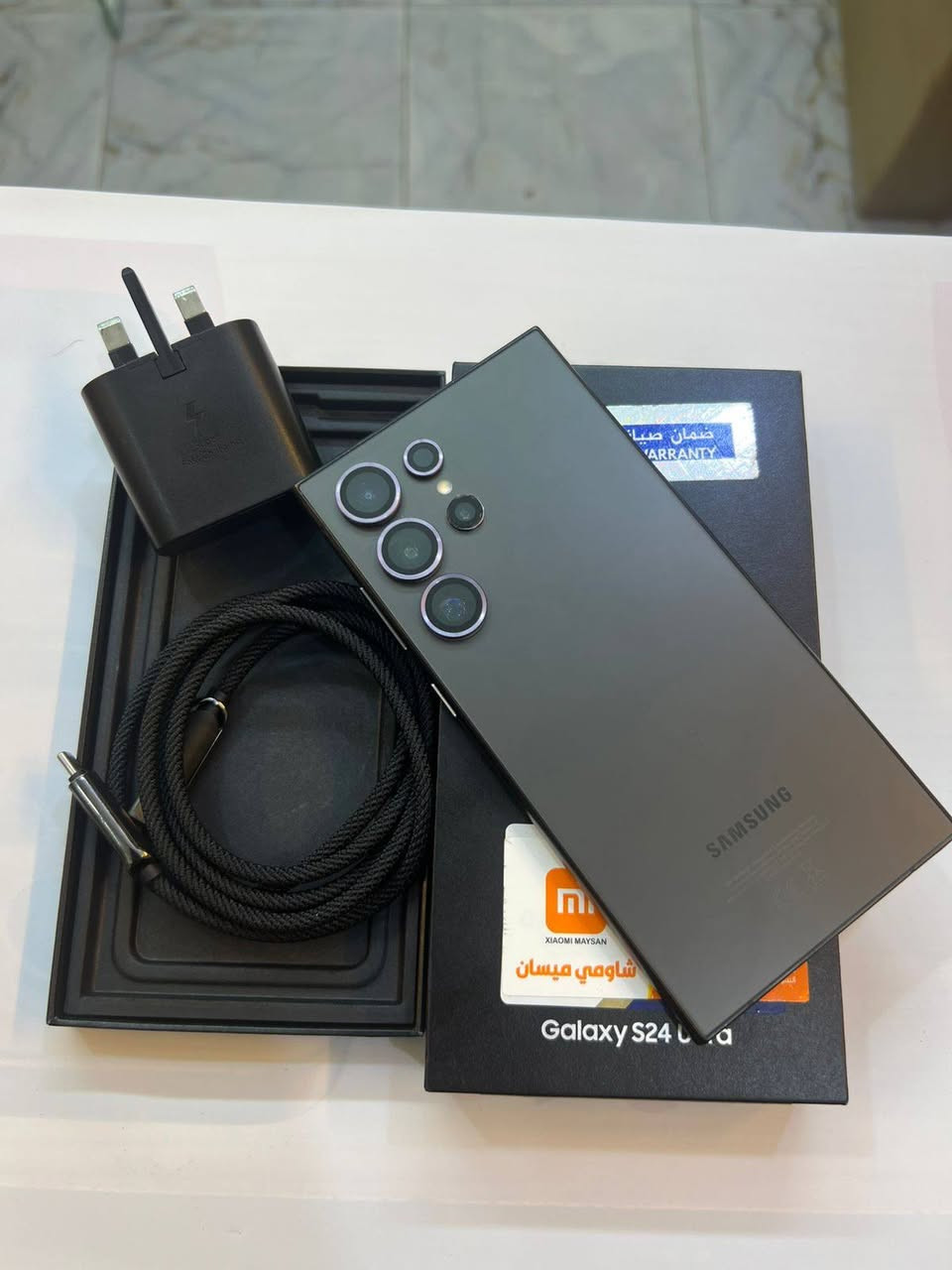 سامسونج S24 Ultra ذاكرة 512
اكبر ذاكرة بسامسونك 
نضافة 100‎%‎
كامل ملحقات الاصلية 
ضمان الشركة بعدة بلضمان 
ضمان كارت الشاشة سنة 
استخدام قليل 
السعر مناسب 
***********
العنوان القطاع شارع السوك مجاور عوينات الكرار 
مركز الشمس
