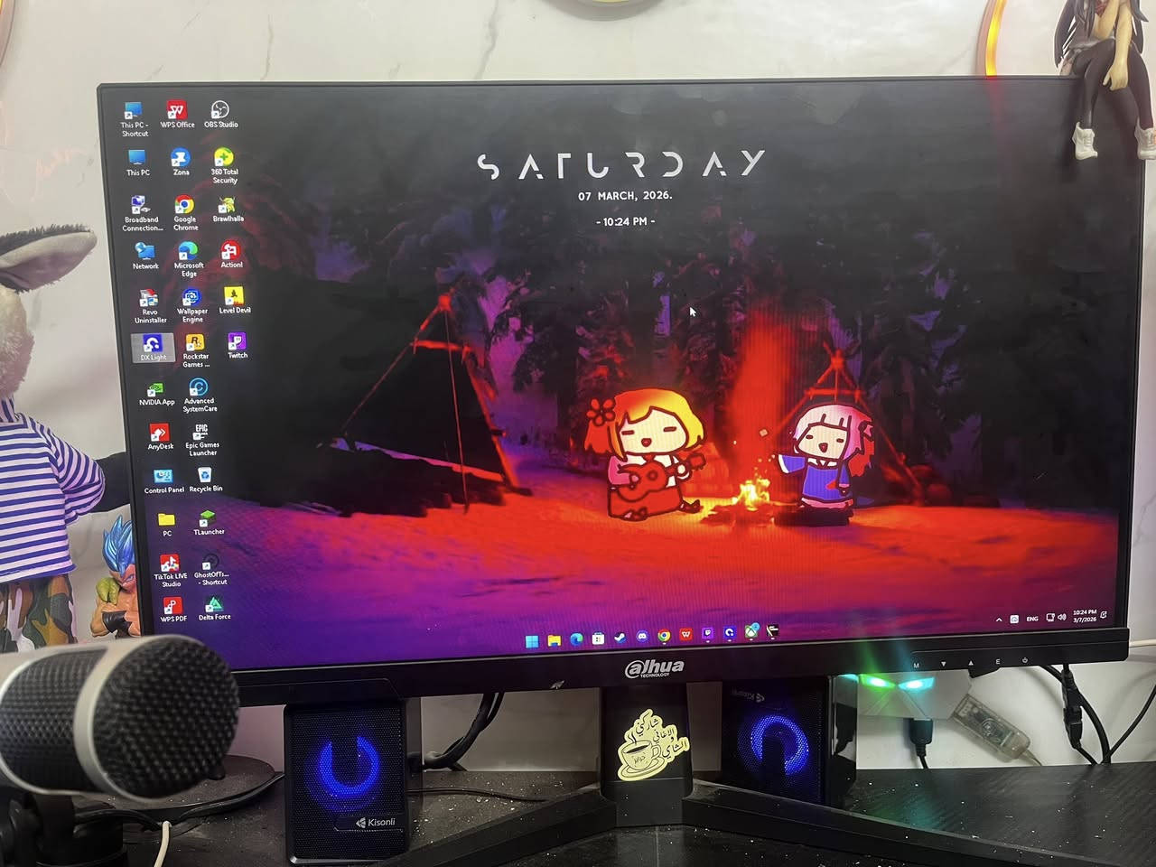 Pc نضيف  اخو الجديد مامستعمل هواي وكاراتينه كلها موجوده ابيع شلعه كامله
شاشه 180hz
ويا كيبورد رد دراكون 
وسماعات محيطيه 
سماعات خارجيه 
مايك مرتب صوته واضح
Ups online 1kv 
ماوس dl 
يده جوكر ترهم حته للتلفون 
ماوس باد نضيف وعندي بعد واحد ثاني 
اخذت الواحد ب١٥ 
باقي مواصفات الpc موضحه الكم بل صور 
ابيع شلعه كامله مثل ماكلت 
راسلني فيس 
او واتساب ***********
