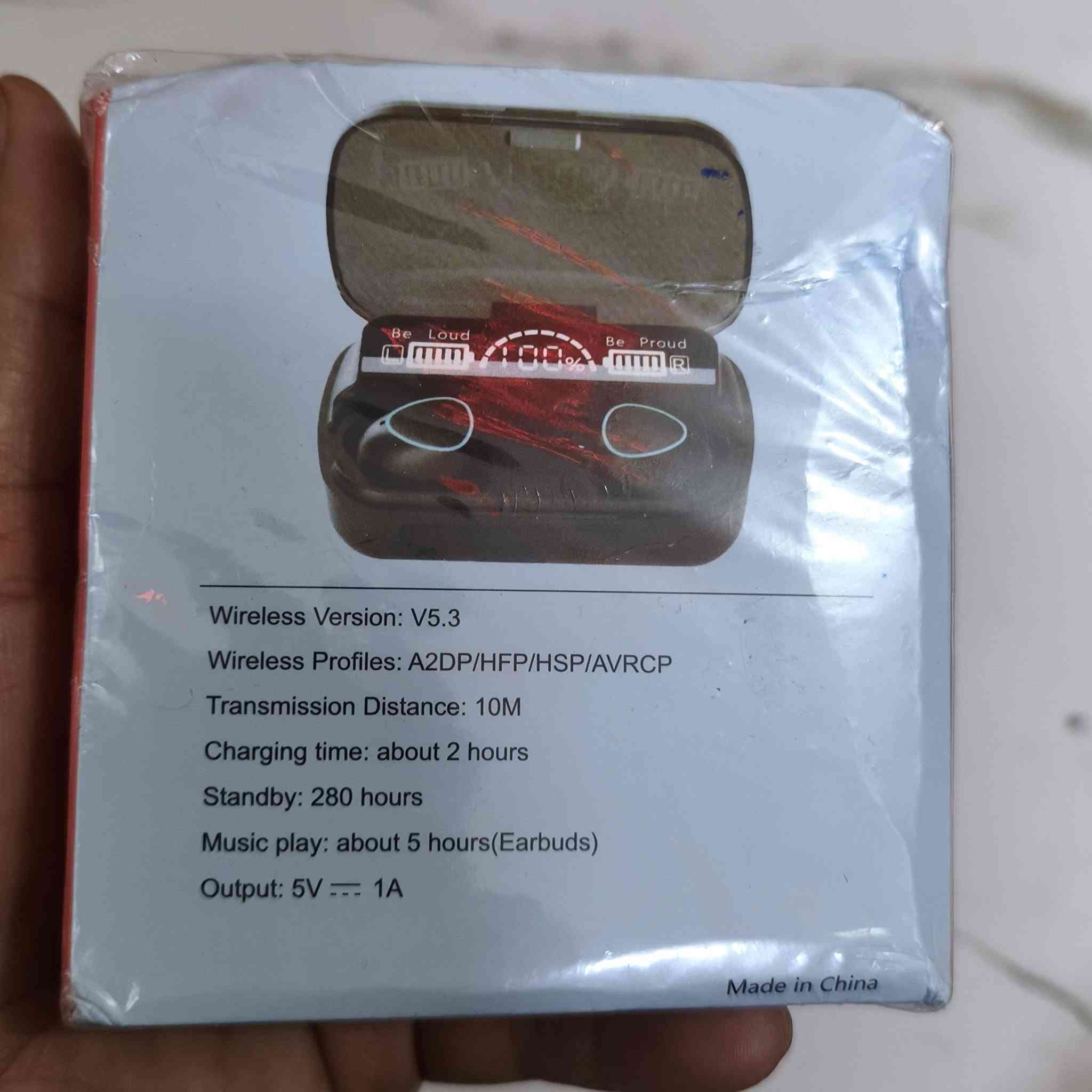 ايربود  M10
السعر 12 مع التوصيل


**إذا كنت صاحب هذا الإعلان وتريد حذفه لأي سبب، رجاءا أرسل رسالة إلى الدعم الفني**