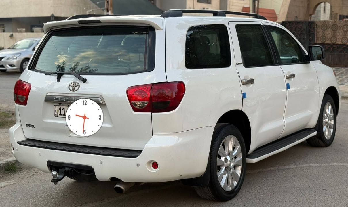 تيوتا سيكويا بلاتينيوم
TOYOTA SEQUOIA PLATINUM
 للبيع او مراوس
موديل 2009 محرك 5700 مال لكزز جديد بالكارتون مبدل
كير محرك مكفول 
سياره بيها قطع صبغ  انطيك حزام 
مواصفاتها
اعلى مواصفات بالسيكويا
سبعة راكب ثلاثة قطع تبريد كراسي كهرباء جنطه كهرباء جكات بس ملغيه فتحة سقف ستيرن كهرباء مري تصعد وتنزل  بردات بلاديه  والخ
ترايها مال زيرو صدر جديد تخم تاير تدفئه تبريد كلها شغاله 

سعر ١٤٥ ورقه 
بغداد العامريه
للاستسفسار اتصل او واتس اب
***********
 ترهم مراوس همين
