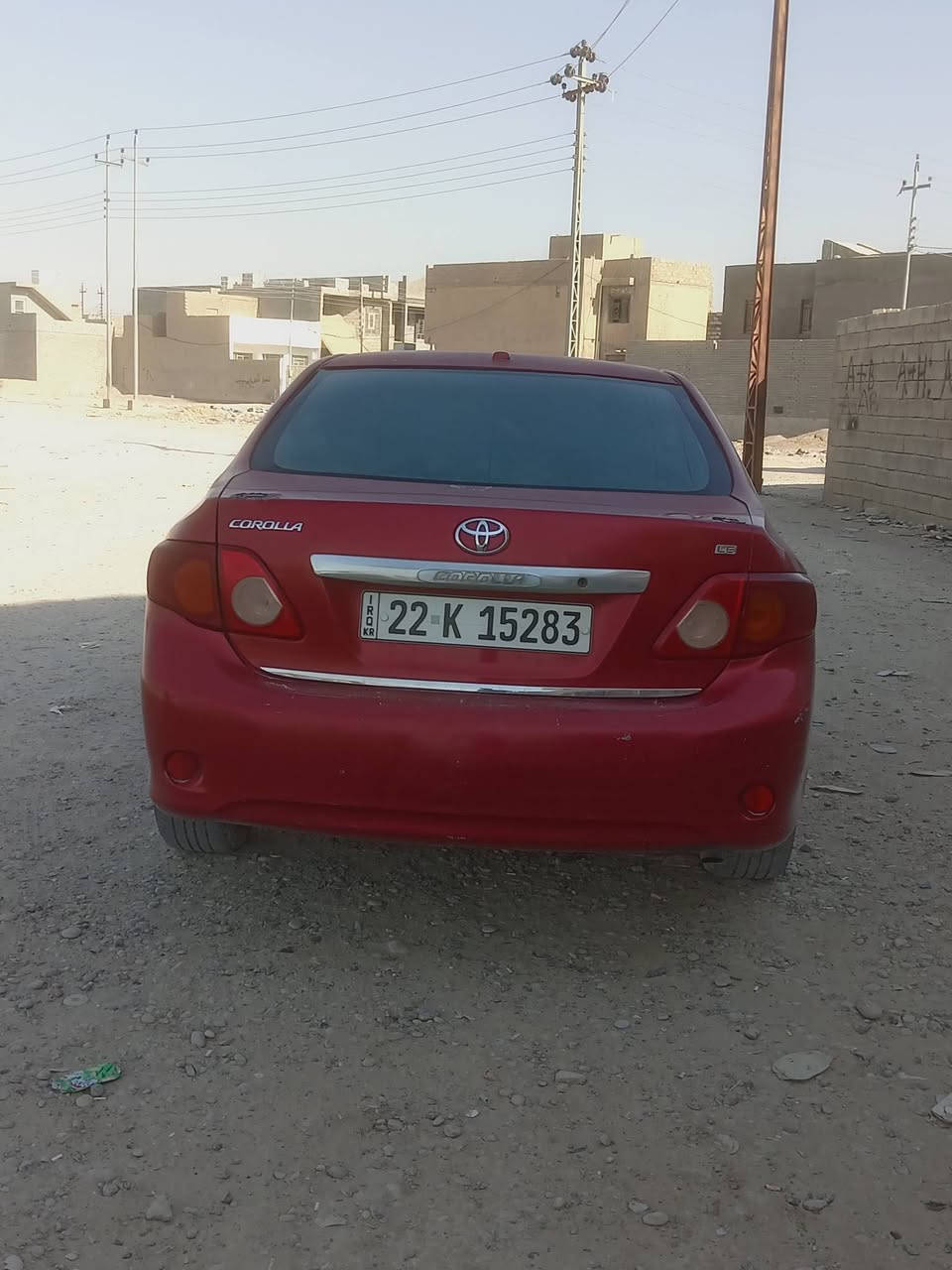 كورولا 2009 للبيع سعر ٩٥ محرك جديد كير جديد شادهن كبل سبوع السيارء بيه ثلث قطع صبغ رقم جديد بسمي الواحد وتلاثين السنويه المكان صلاح الدين سامرء/ ***********
