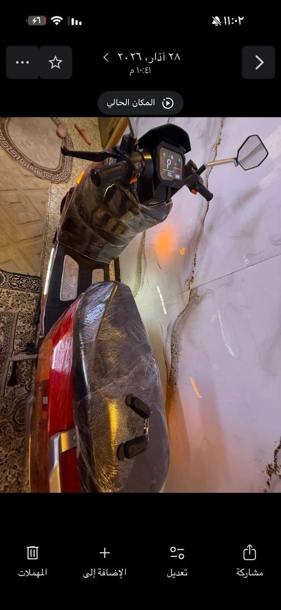 دراجة جديده  شخطه مابيها استعمال اقل الشهرين وحش الكون ب حالة الوكاله  ملفها 2000 و/ 6 بطاريات و/2 بصمه و/2سويج و/مثبت سرعه و/نظام بگ /ونظام بارك و/مثبت سرعة/ لايت زنون/ نظام ضد السرقه  وباقي المواصفات فوووول 
العنوان بغداد للتواصل *********** بغداد, العراق
