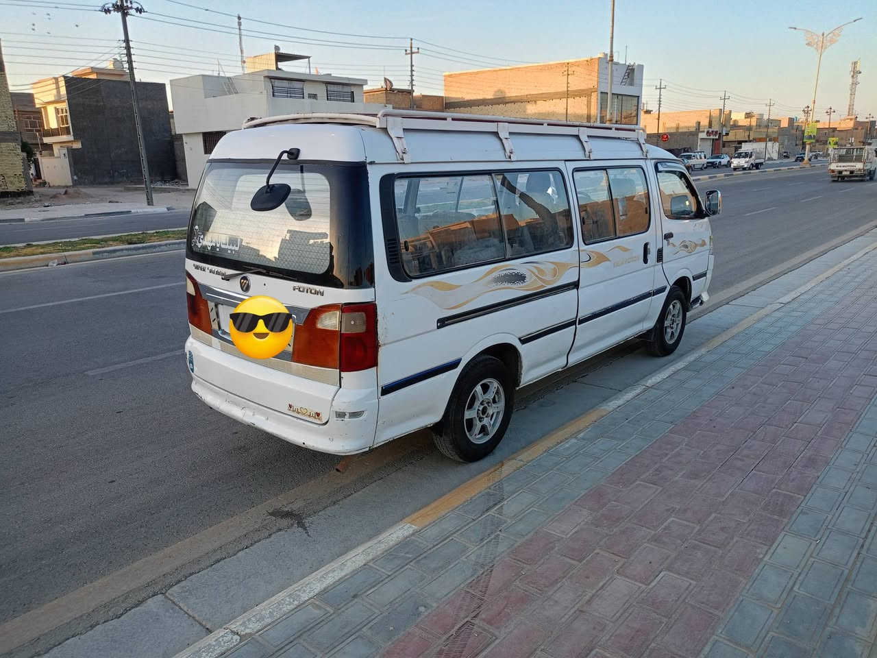 فوتون موديل 2014 بأسمي رقم انكليزي مصفره هيئه وغرامات للبيع السعر 76 
*********** مكاني كربلاء
