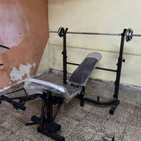 مصطبة تمارين • شفت ٧كغم • دمبل ١٥كغم