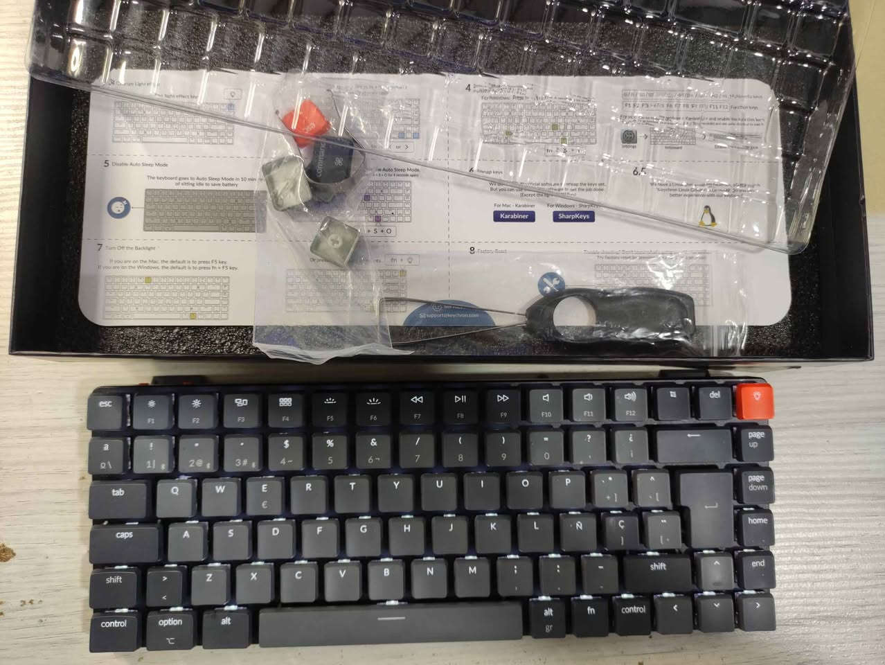 Keychron K3 white backlight Red switch Bluetooth
وەکو نوێ وایە و تەنیا مانگێک بەکارهاتووە
مثل الجديد و مستخدم شهر فقط رانية, السليمانية


**إذا كنت صاحب هذا الإعلان وتريد حذفه لأي سبب، رجاءا أرسل رسالة إلى الدعم الفني**