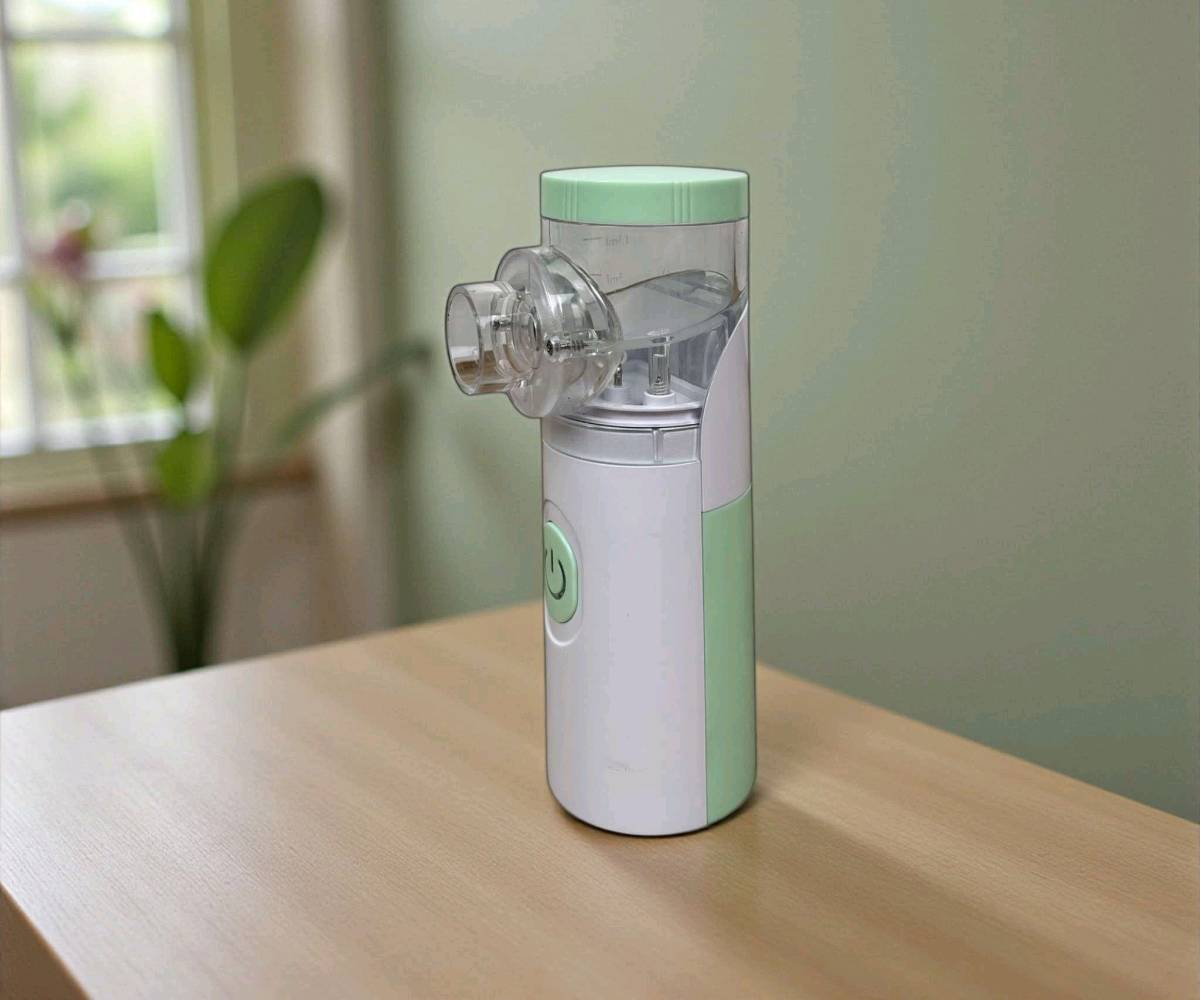 جهاز تبخير تنفسي محمول (نيبولايزر شبكي)

الاستخدامات

يستخدم لترطيب وفتح المجاري التنفسية وتسهيل استنشاق الأدوية والبخار لمرضى الربو والحساسية ونزلات البرد.

مناسب للأطفال والكبار، وللاستخدام المنزلي أو أثناء السفر.

يخفف أعراض الاحتقان والسعال ويساعد في وصول الدواء بسرعة إلى الرئتين عبر الرذاذ الدقيق.

مفيد في حالات الجفاف التنفسي أو ضيق النفس الذي يتطلب بخارًا سريعًا.

المميزات

تقنية Mesh Nebulizer لإنتاج رذاذ فائق الدقة يصل بسهولة للجيوب الأنفية والقصبات الهوائية.

تشغيل هادئ جدًا مثالي للأطفال أثناء النوم.

تشغيل مزدوج: يعمل عبر بطاريتين AA أو عبر كابل USB مباشر.

تصميم محمول وخفيف مناسب للاستخدام خارج المنزل.

خرطوشة دواء شفافة لسهولة مراقبة مستوى السائل.

قطعتان للوجه: قناع للكبار وقناع للأطفال + قطعة فم.

صرف طاقة منخفض ويحافظ على كفاءة عالية.

فتحة تعبئة محكمة لمنع التسرب.

زر تشغيل واحد لسهولة الاستخدام.

نظام فصل عند عدم وجود ماءدواء لحماية الجهاز.

الأبعاد: طول 14 سم – عرض 8 سم – ارتفاع 9 سم (قياس الكرتون).

اللون: أبيضأخضر حسب المتوفر.

محتويات الصندوق

جهاز النيبولايزر الشبكي.

قناع للكبار.

قناع للأطفال.

قطعة فموية.

كابل USB للالتشغيل.

دليل الاستخدام.

الملاحظات

يعمل عبر بطاريتين AA (غير مشمولة).

الجهاز لا يحتوي بطارية داخلية قابلة للشحن، ويعمل فقط عند توصيله بكابل USB أو عند تركيب بطاريتين AA.

يجب استخدام ماء معقم أو الدواء السائل الموصوف من الطبيب فقط.

نظّف القناع بعد كل استخدام للحفاظ على الأداء.

غير مناسب للزيوت أو المحاليل اللزجة جدًا.

يُفضّل عدم استخدام الجهاز للأطفال بدون إشراف بالغ. 