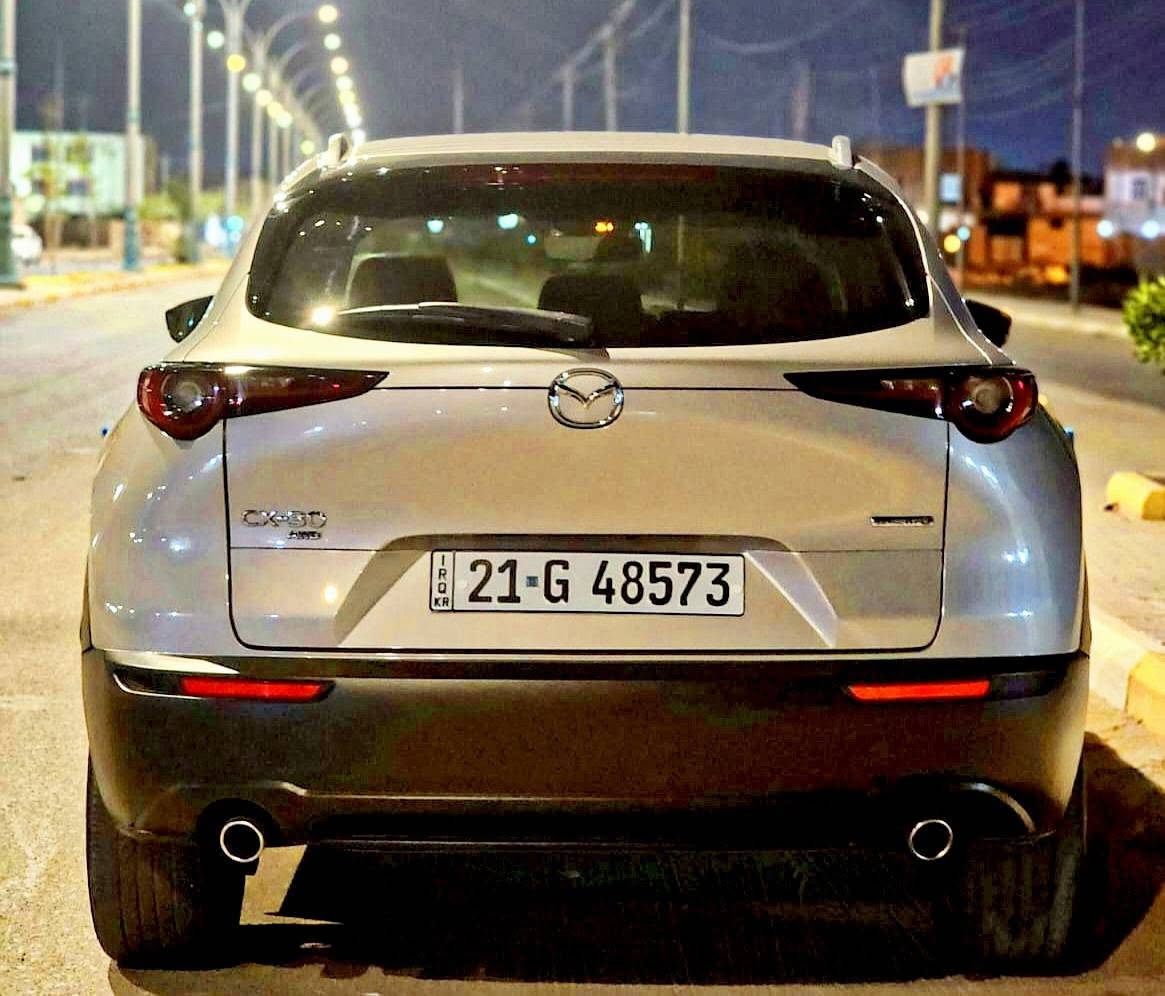 مازدا CX30 بريميوم ( البورش الياباني) موديل 2023 .. رقم شمالي باعلى المواصفات ( فئة سكاي اكتف G ) حادث سطحي تعديل بارد جاملغ ايمن  مع تبديل البنيد باصلي .. الآن السيارة مكفوله من الصبغ ..السيارة باسمنا تحويل وكاله.ايرباك ستيرن راجع سيستم جديد .لون مميز .محرك أربعة سلندر.سيارة بلاد..فول فول باعلى مواصفات.ماشية  63 كم .رادارات كشف وتحديد مسار" حساسات "فور ويل" داتا شو" فتحه "تحكم ستيرن جهتين" تبريد شركة مقطعين.. للجادين الاتصال *********** .. السماوا, المثنى
