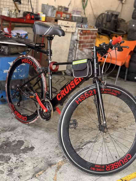 سلام عليكم بايسكل CRUISEK_ للبيع كلشي مابي نضيف تايرات جدد التاير العريض شادله عكربين 7 نمر او امامي 3 نمر / المكان بغداد باب المعظم / *********** فقط واتساب
