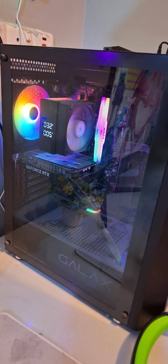 تجميعة كاملة مواصفات مرتبه استخدام قليل جداً + وصل ضمان سنة من شركة الاماني
للمواصفات 

Gpu: Rtx 4060 8g

Cpu: i5 12400f

Ram:16gb

Mother board: msi pro h610M-S DDR 4

ذاكرة 1t ssd m.2

Mouse: attack shark x11

Keyboard: redragon k617 rgb

مبرد

انارة rgb اكثر من 200 mod

+ شاشة samsung Odyssey g3 165hz

السعر 1,350,000

رقمي ***********
العنوان :كربلاء
