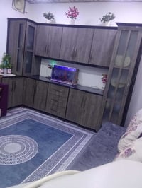 كاونتر  خشب اصلي تركي مات تفصال ٣امتار و٨٠ سم بدون سنك ،،للبيع   السعر...