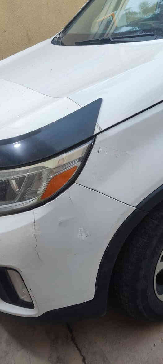 سورينتو أمريكي داخله بدون حادث كلين 2014 محرك 2400 جيدي اي بيها خشم الجاملغ والبنيد طخه عل بارد بيها منضومة غاز يعني بيها كشطات صبغ بداية القماره وبدايية البنيد رقمها كربلاء الماني لونهاابيض سعرها145ورقه وبها مجال للشراي الرقم***********
