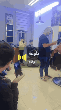 حلاقه الكابتن • افتتاح محل • فالح ابو العنبه