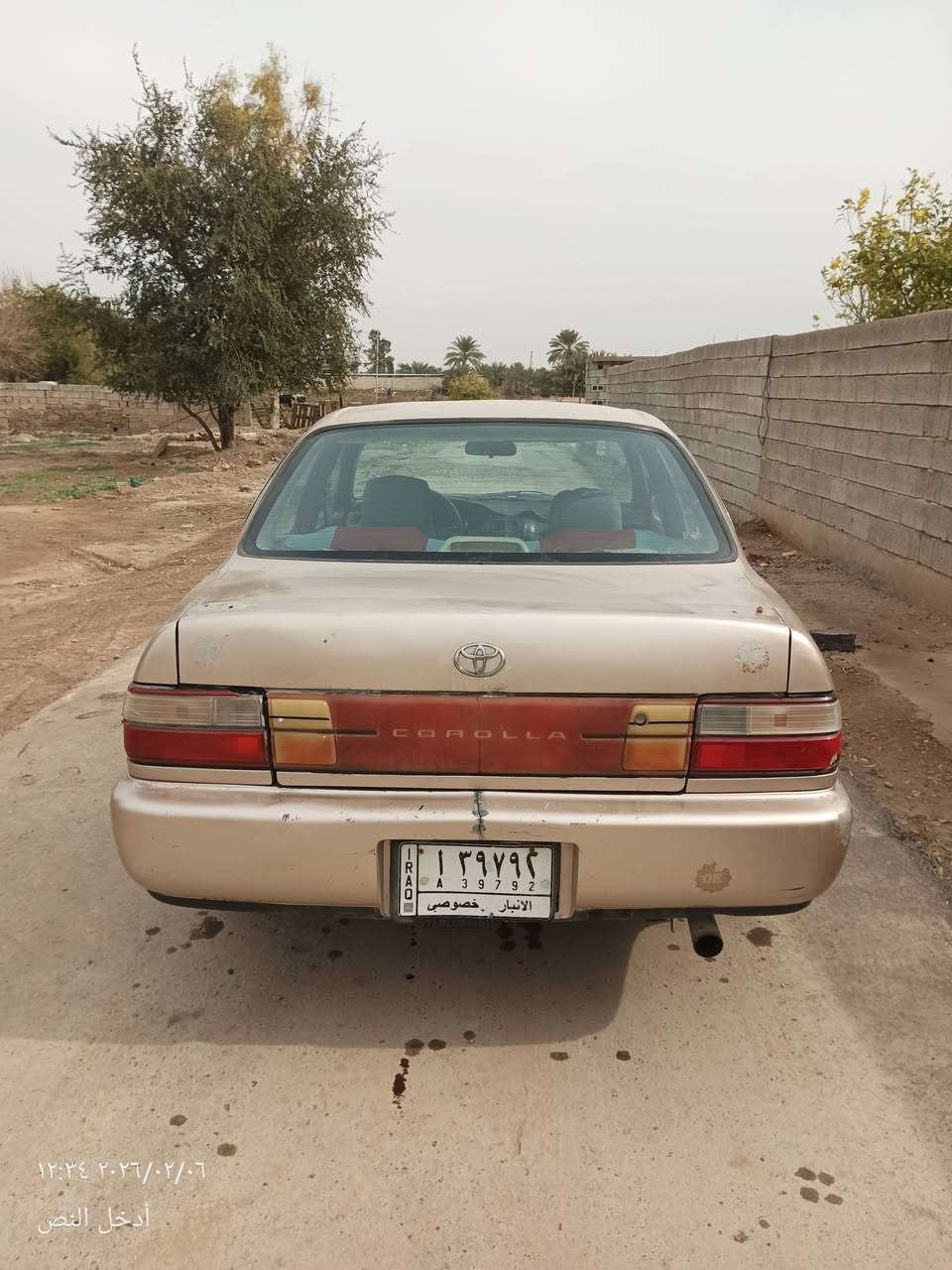 من رخصت الادمن السلام عليكم كورلا 98 سياره حلوه كير محرك خير من الله بيها ضربه بل جامرلق  الخلفي السعر 41 وبيها مجال بصيط رقم الهاتف ***********
