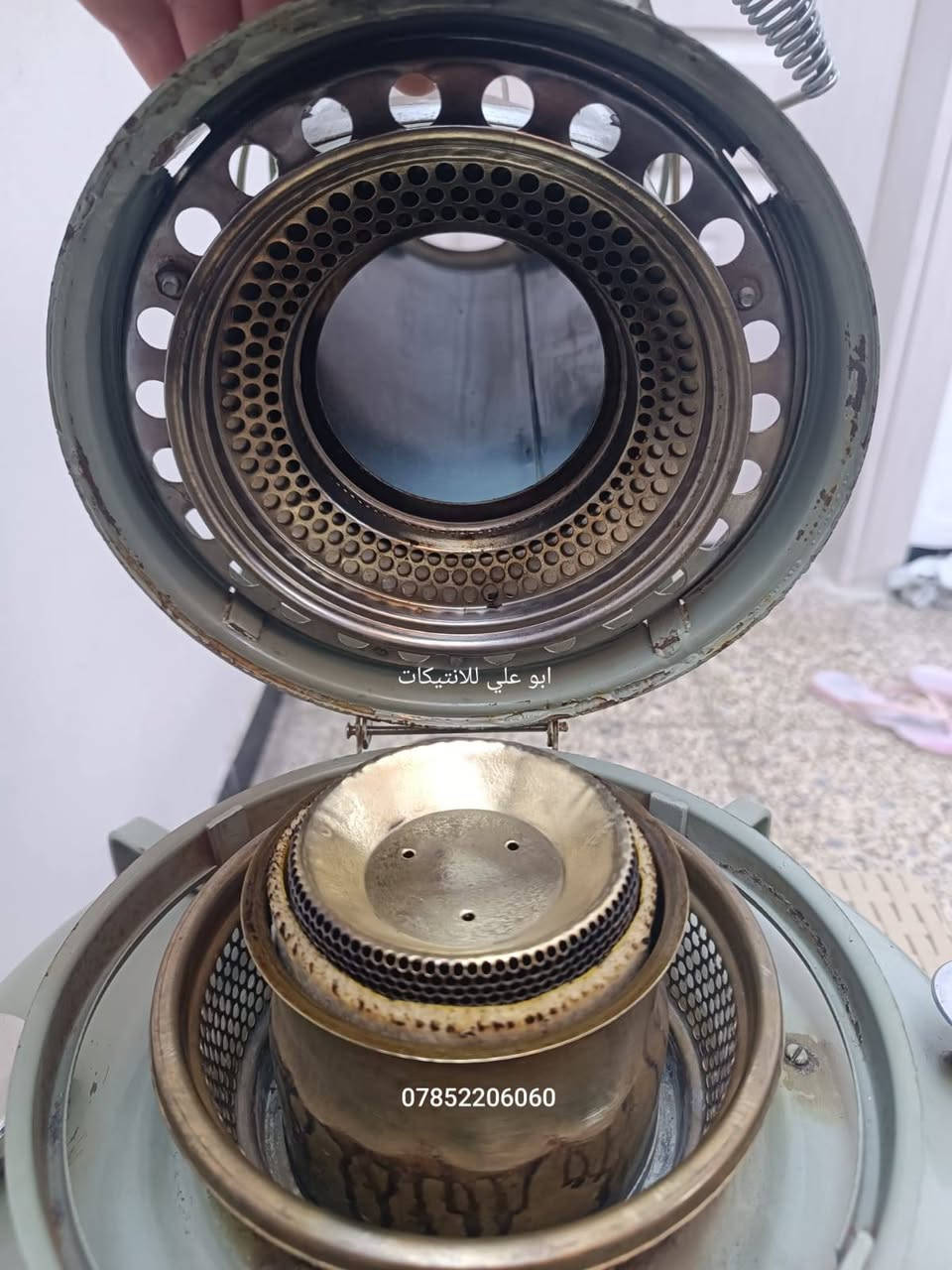 صوبة دجلة ذات اللهب الأزرق إنتاج شركة الصناعات الخفيفة إمتياز إنكليزي جديدة  إستخدام قليل حوض النفط نحاس بالكامل  مع الفتيلة الأصلية إحتياط مع مقص أصلي للفتيلة وكتلوك
للتواصل ع الخاص أو على الرقم ***********
