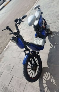 دراجة كهربائية • بطاريات جديدة • بلوتوث