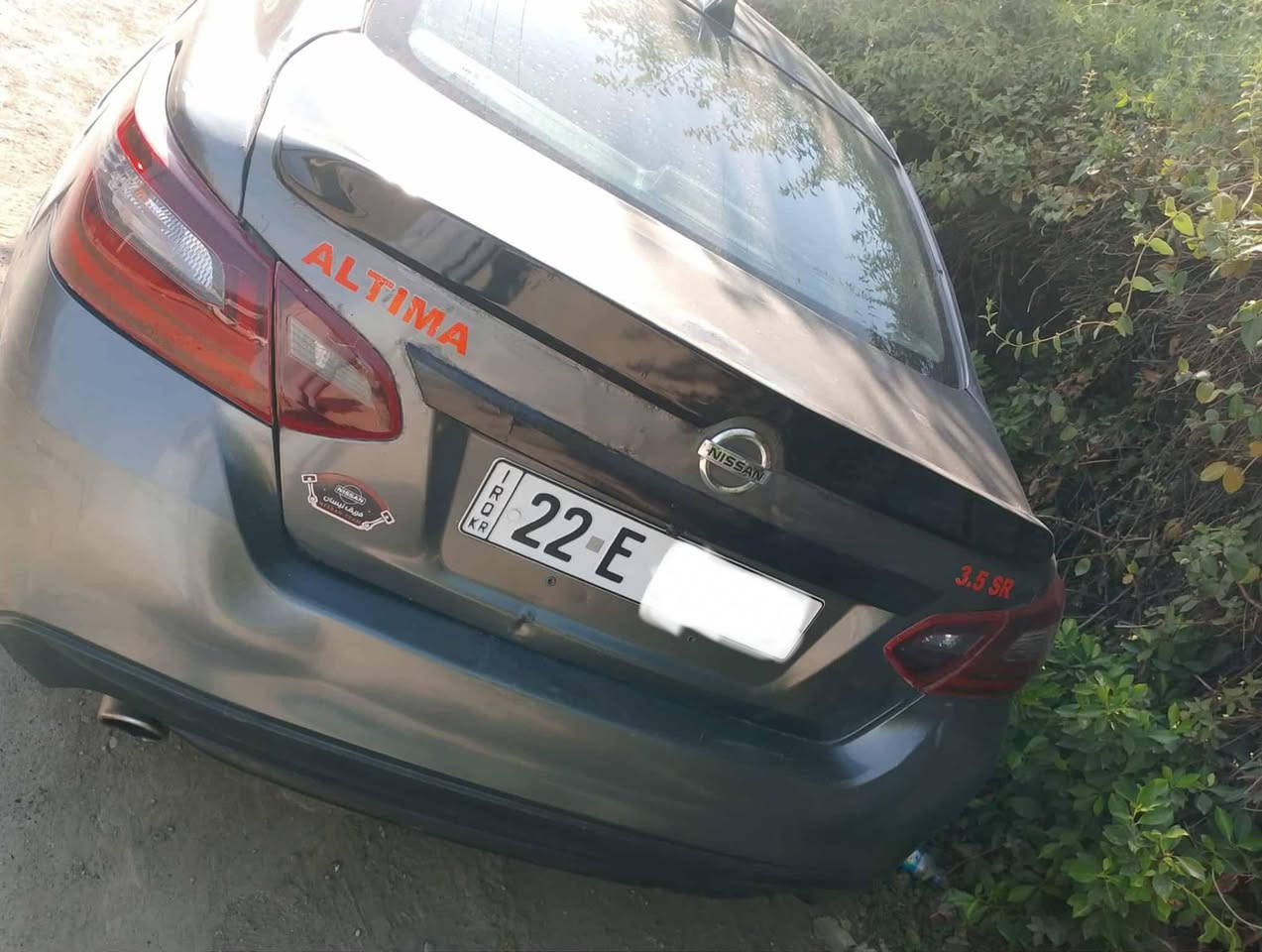 السلام عليكم 
نيسان التيما موديل 2017
V6 محرك 3600
SR
بصمة تشغيل عن بعد
بصمات ابواب
تحكم ستيرن
تثبيت سرعة
حجر بيئة بلادي
كشن كهربائي
كاميرا خلفية وامامية
شفتات ستيرن 
شاشة
تبريد ثلج
تو ويل مرغوب 
بقية المواصفات معروفة
هزة جديدة 
سنوية جديدة
رقم اربيل الدولي الجديد باسمي تحويل مباشر
بدون غرامات
سيارة جاهزة من كلشي تشغل وتطلع بيها لاي دولة تعجبك
محرك وگير بشرط
عليها ادامة دورية من دهن كير ودهن محرك ومن أجود أنواع الدهون 
ظررها خفيف موظح بالصور وبدون ايرباك 
وبيها بالعراق حادث صندوق وجاملق خلفي جهة السايق
( السعر 125 )
***********
***********
مكانها موصل
