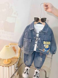 طقم ولادي بناتي • ٣ قطع • مقاس ١-٧ سنة