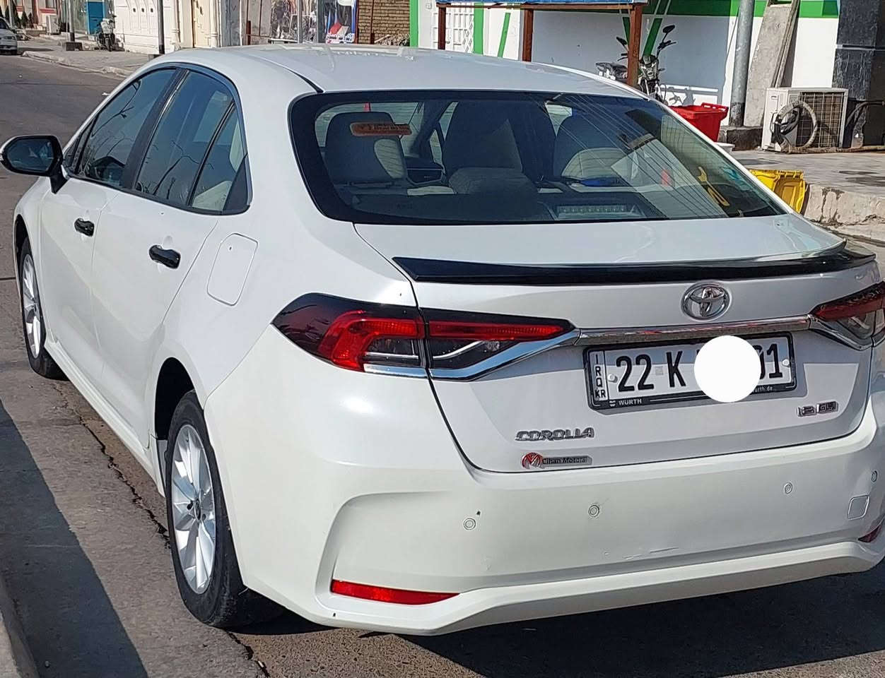 كورلا جيهان ٢٠٢٢ بصمة الصندوك الخلفي بي بارد شبر من جوة الرقم بدون صبغ مكفولة السعر ١٥٨$//***********// الفلوجة //
