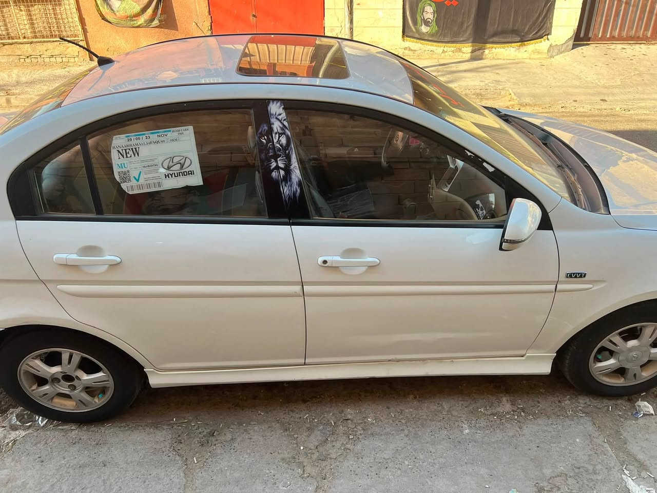 سلام عليكم
اكسنت 2011

حداديه صدر نص عمر %80🛤️

تخم تاير 70%🛞

تبريد ثلج ❄️ 

فتحه سقف 🛖

كير محرك مكفول 
 
بنيد صبغ جاملغ ايسر صبغ كلير باب  جاملغ الخلفي صبغ على كد شبر فقط 🚍
سياره كامله 🆓

المكان بغداد الحبيبيه 

سعر 79$💸وبيها مجال 

الرقم ***********
