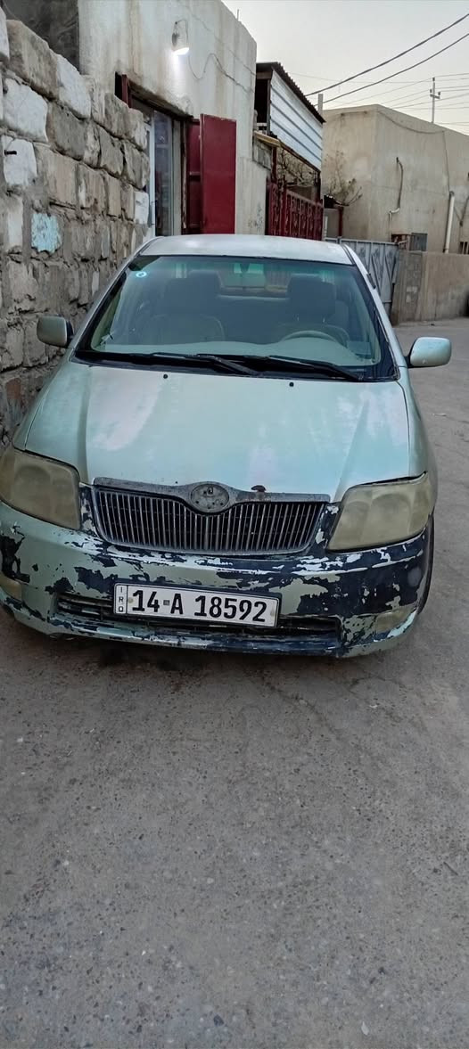 كورولا بيكاتشو 2006 بأسمي 
سنوية تنتهي 2030 
لونها رصاصي مصبوغه غير لون 
محرك 1600 صارله ثلاث اشهر من شديته 
تبريد شغال كمبريسر جديد 
سعر 58 مكاني بصرة ابي الخصيب 
***********
