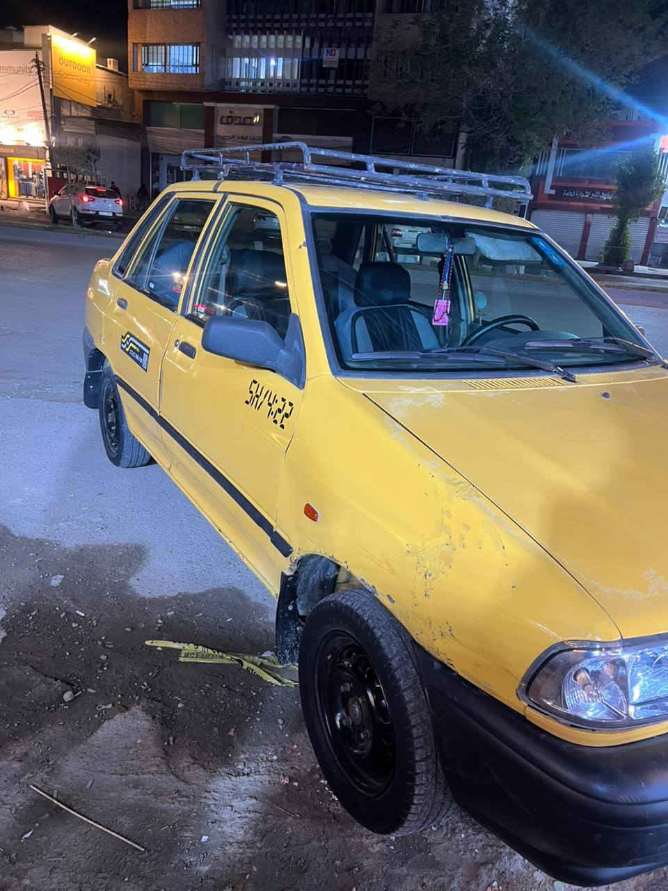 سلام عليكم سايبا 12 للبيع سياره نضيفه وجاهزه مكينه جديده بل جيس كير جديد رقم بغداد الانكليزي  باسمي شرط التحويل شواصي نضيفات مصفره هيئه وغرامات *********** مكاني بغداد البياع
