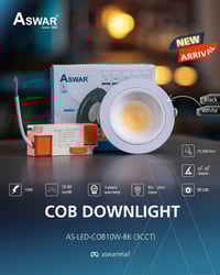 إنارة بشكل جديد ومميز وبجودة جدًا عالية ✨ وفرنالكم إنارة COB Downlight...