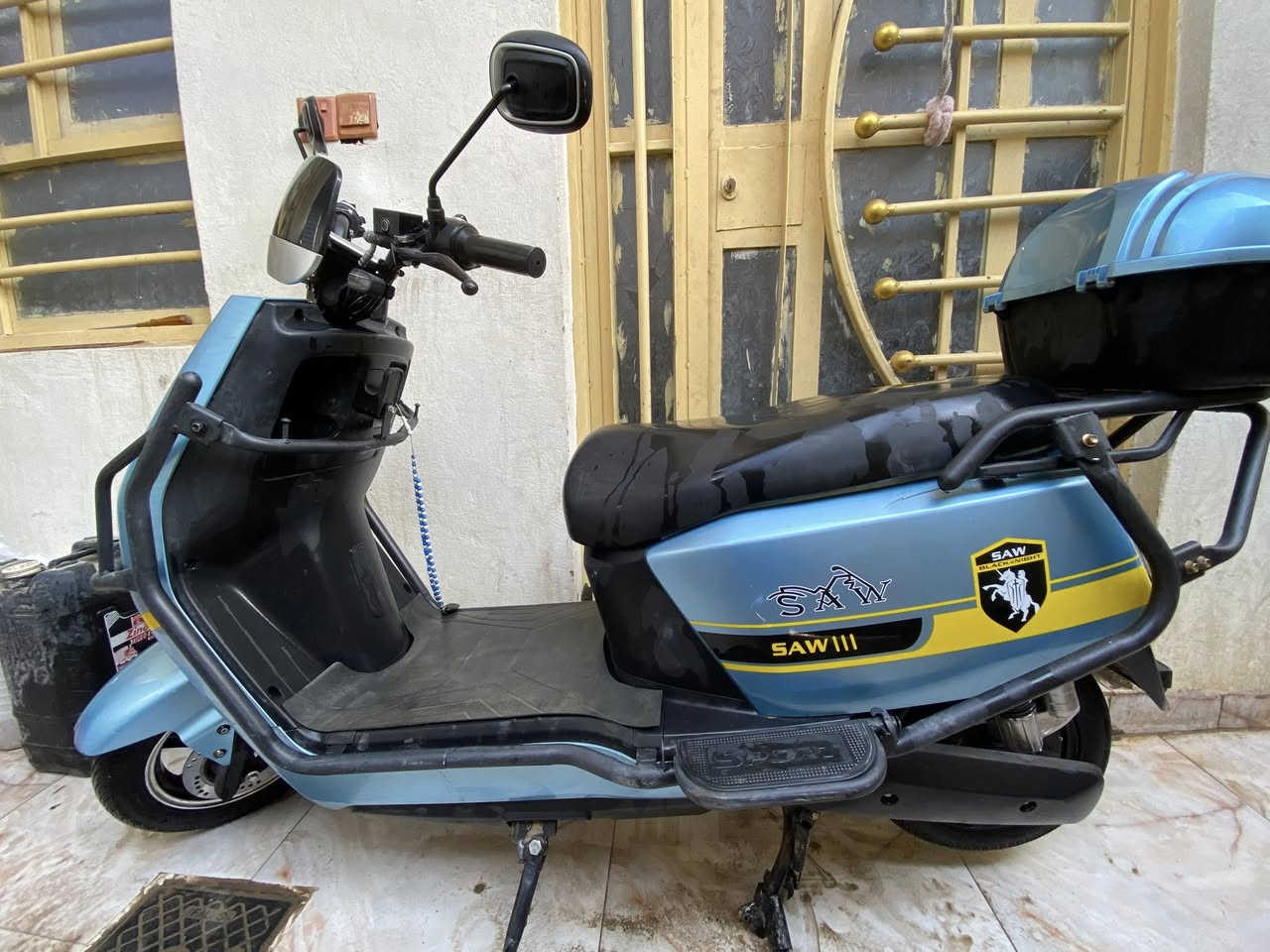 دراجة شحن للبيع موديل SAW.. بطاريات 6 … الخلل بطاريات ثنين واقفات فقط سعر الوحدة 40 الباقي كلة مكفول دراجة نضيفة حيل . السعر 400 . للاستفسار *********** العنوان بهرز
