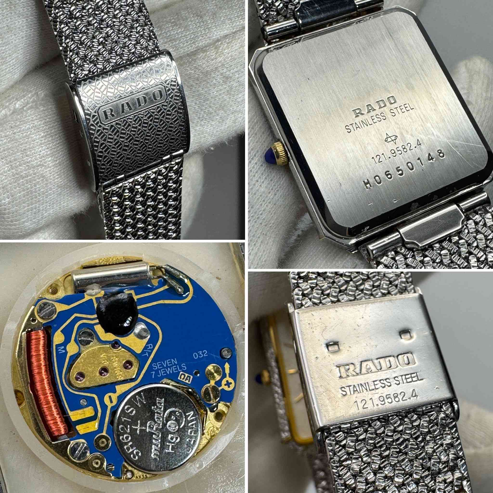 RADO ELEGANCE 1970s
أجمل إصدارات الأنيقة السويسرية رادو إليكانس قطعة متحفية مخزنة من سبعينات القرن الماضي بنسبة نظافة ممتازة كالجديد بدون علبة (ساعة فقط)
- القطر 30*26 (رسمي بإمتياز)
- السير حصيرة
- المينا المميزة من (الياقوت)
- زمبلك ياقوت
- طلاء ذهب أبيض بالكامل
للإستفسار مراسلة الصفحة ، يوجد توصيل الى جميع محافظات العراق
(نتعامل بالساعات الأصلية فقط)


**إذا كنت صاحب هذا الإعلان وتريد حذفه لأي سبب، رجاءا أرسل رسالة إلى الدعم الفني**