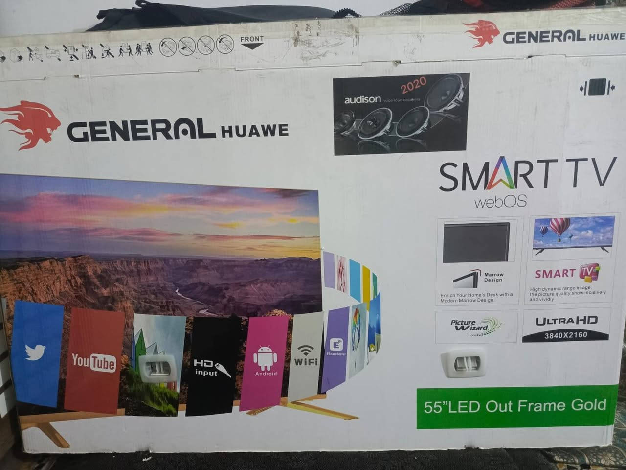 السلام عليكم شاشة نوع هواوي جنرال مو سوكيه حجم ٥٥ سمارت بدون تصليح للبيع مكاني شارع الصناعه شارع ٥٢ رايدها ب٢٢٥ ريمونت اصلي اطار ذهبي نت مخارج ٢ وهذا رقمي ***********
