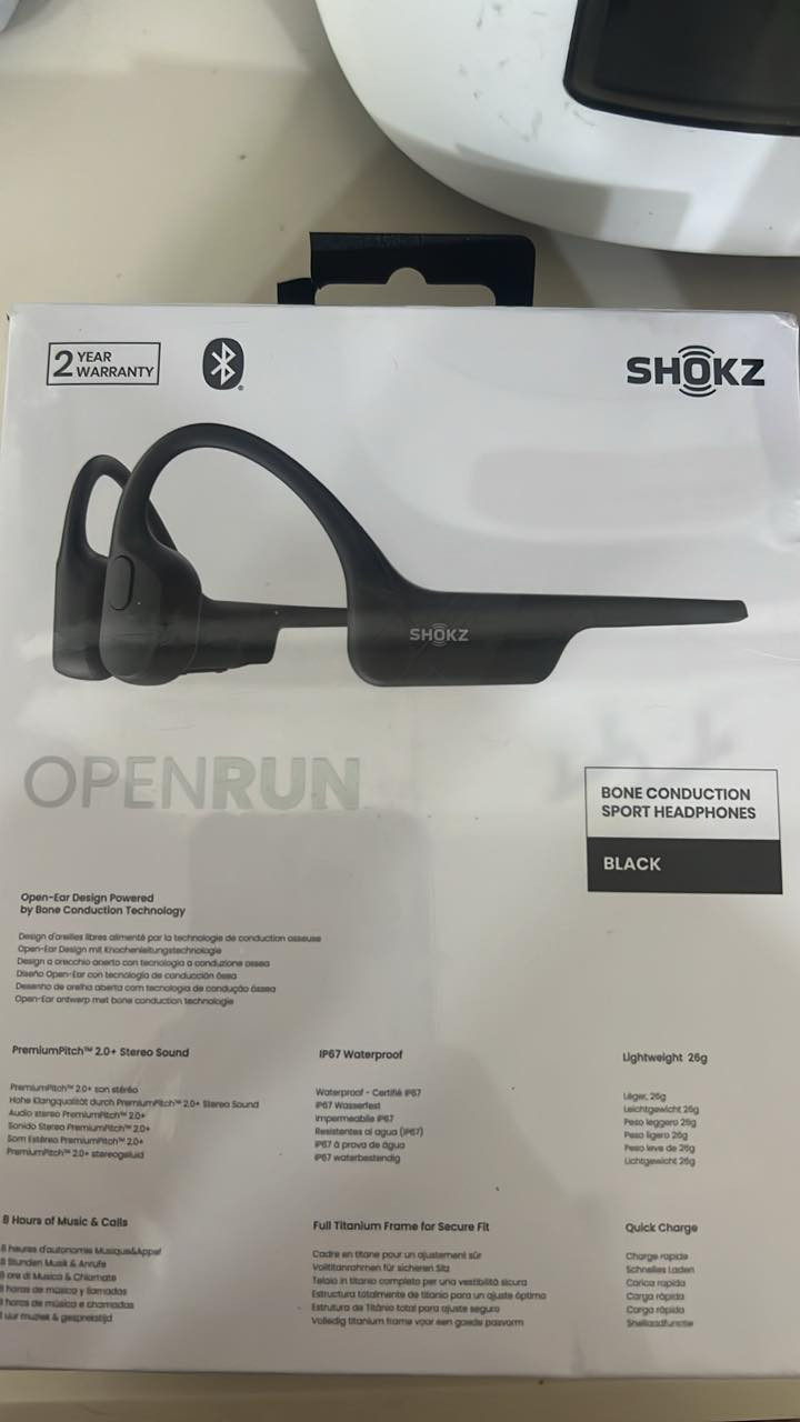 للبيع
هاي سماعة Shokz OpenRun 
نوعها Bone Conduction (توصيل عظمي) يعني الصوت يوصل عن طريق عظام الخد مو داخل الأذن، فتبقى أذنك مفتوحة وتسمع الأصوات مناسبة للرياضيين مقاومة للماء والبطارية مدتها 8 ساعات اتصال بلوتوث وخفيفة وكلش مريحة 
السعر 110 الف 
مكاني المشتل 
واسالوا على السعر الحقيقي وشوفوا شكد سعرها


**إذا كنت صاحب هذا الإعلان وتريد حذفه لأي سبب، رجاءا أرسل رسالة إلى الدعم الفني**
