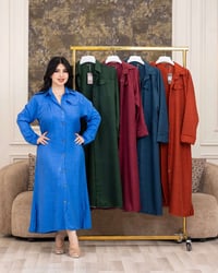 فستان • قماش كريب لنن • مقاسات L-XL-2XL-3XL