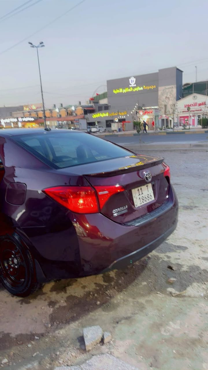 السلام عليكم كورلا موديل 2017  خمسينيه فول مواصفات عدى الفتحة سياره جاهزه من كل شي 
مواصفاتها
بصمة تشغيل
بصمة ترحيب
كشنات جلد
رادار
تبريد بيانو
وبعد بيهه مواصفات
حادثهه جاملغ خلفي +باب خلفي صبغ نفسهن معمرات
والباقي مكفوله من الصبغ بجم كبس بلادي
السعر 135 وبيهه مجال بسيط
للاستفسار *********** أم صلال, قطر
