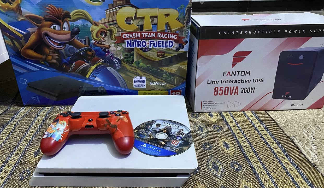 ( بلي فور سلم اونلاين + يوبي اس ) الجهاز نظام 13.4 وذاكرة 500 الجهاز ما مفتوح وياه جوستك و قرص اساسن عربية 
مكاني بغداد سعره 250


**إذا كنت صاحب هذا الإعلان وتريد حذفه لأي سبب، رجاءا أرسل رسالة إلى الدعم الفني**